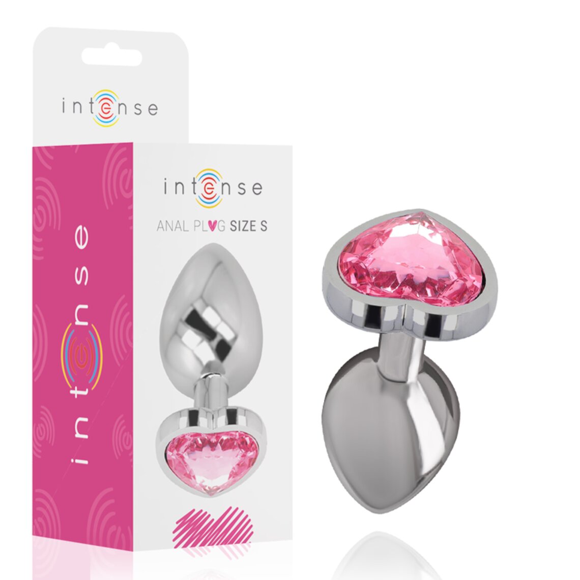 INTENSE - Plug anal Metlico con Diamante de Corazn INTENSE - Plug anal Metlico con Diamante de Corazn